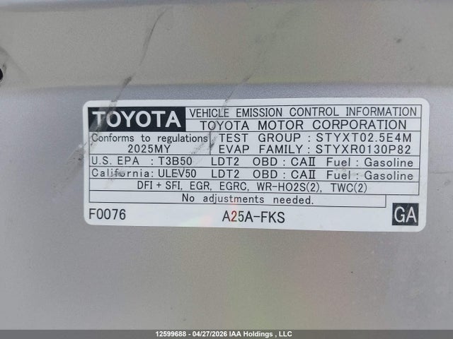 2T3B1RFV0SC562722 Toyota RAV4 LE