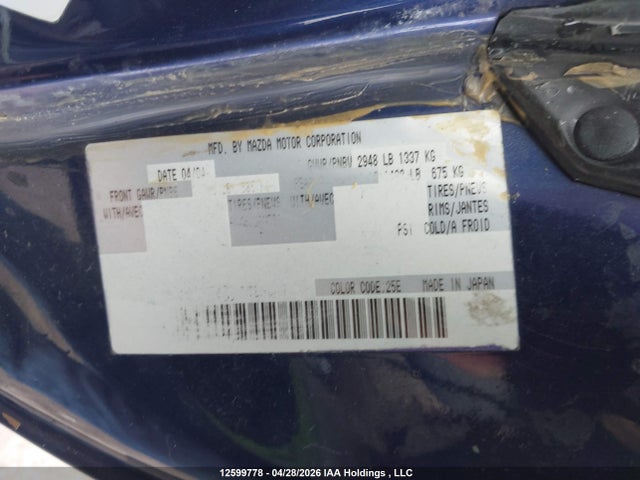 Продаж на аукціоні авто 2004 Mazda Mx-5 Miata Ls, vin: JM1NB353440407460, номер лоту: 12599778