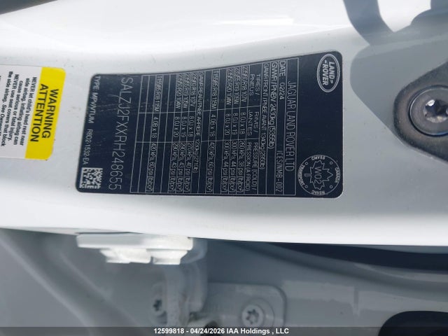 SALZJ2FXXRH248655 Land Rover Range Rover Evoque S