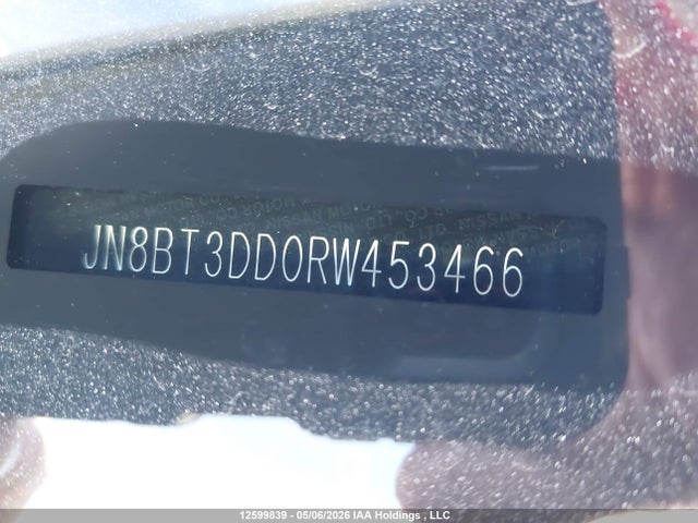 JN8BT3DD0RW453466 Nissan Rogue Platinum
