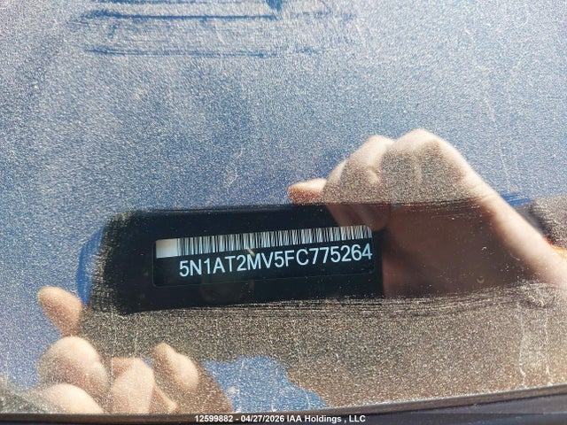 2015 Nissan Rogue S/sl/sv მანქანა იყიდება აუქციონზე, vin: 5N1AT2MV5FC775264, აუქციონის ნომერი: 12599882