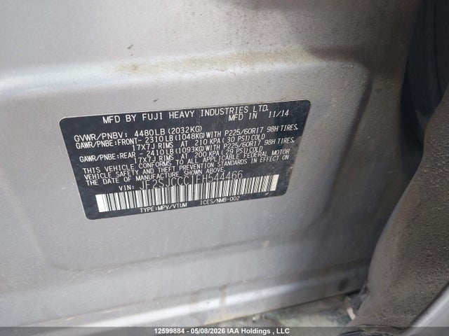 JF2SJCCC1FH544466 Subaru Forester