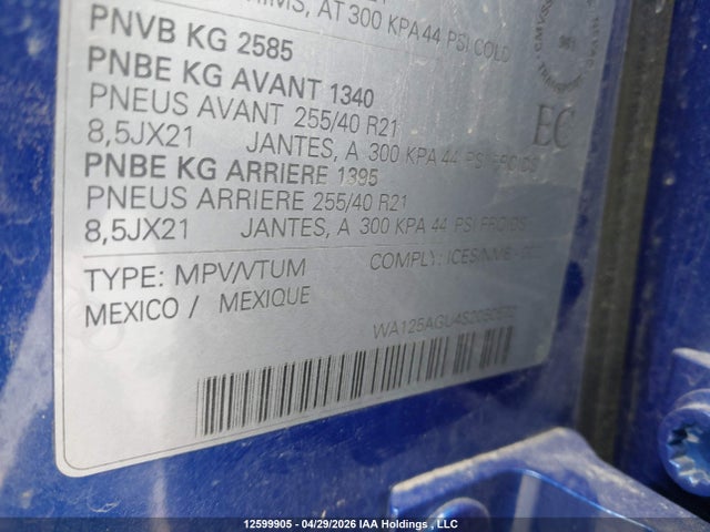 WA125AGU4S2050572 Audi Sq5 Premium Plus