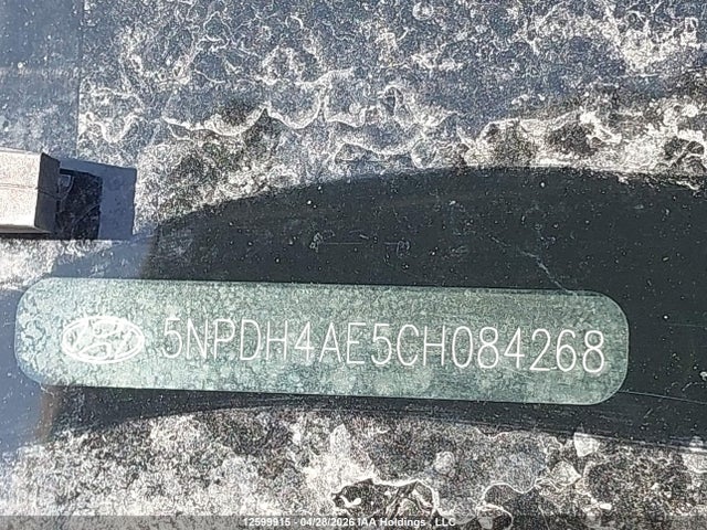 Продаж на аукціоні авто 2012 Hyundai Elantra Limited, vin: 5NPDH4AE5CH084268, номер лоту: 12599915