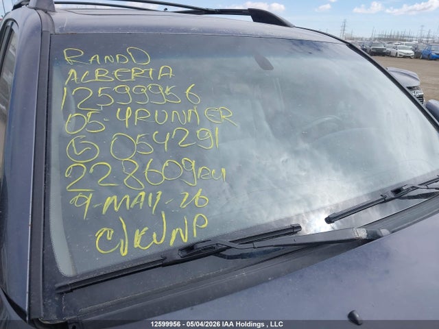 2005 Toyota 4runner Limited მანქანა იყიდება აუქციონზე, vin: JTEBT17R150054291, აუქციონის ნომერი: 12599956