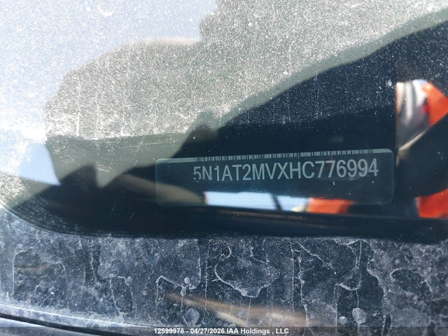 Aukcja sprzedaży 2017 Nissan Rogue S/sl Platinum/sv, vin: 5N1AT2MVXHC776994, numer aukcji: 12599978
