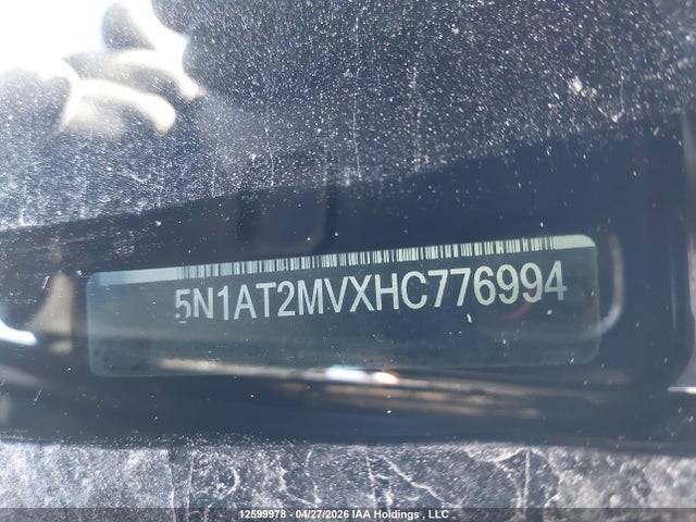 Aukcja sprzedaży 2017 Nissan Rogue S/sl Platinum/sv, vin: 5N1AT2MVXHC776994, numer aukcji: 12599978