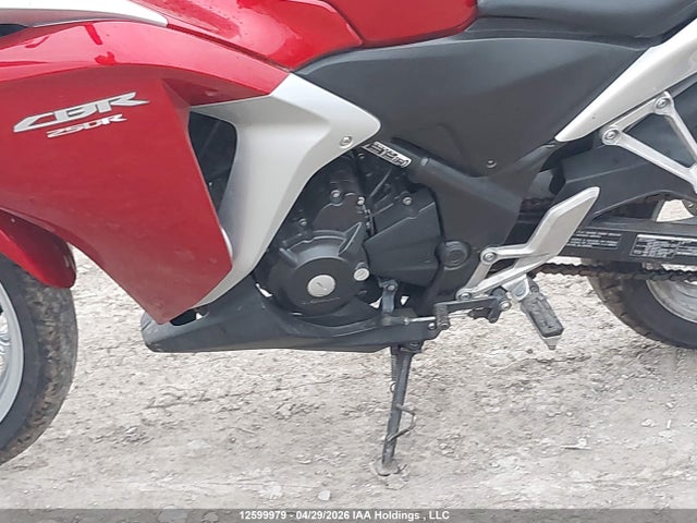 2012 Honda Cbr250 R მანქანა იყიდება აუქციონზე, vin: MLHMC4122C5300739, აუქციონის ნომერი: 12599979