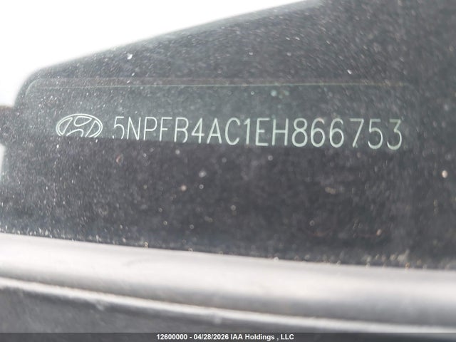5NPEB4AC1EH866753 Hyundai Sonata