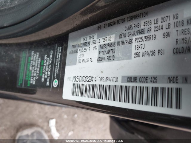 JM3KE4DY0G0822414 Mazda CX-5 GT