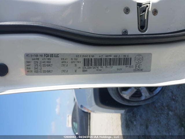 Aukcja sprzedaży 2017 Jeep Compass Latitude, vin: 3C4NJCBB4HT605706, numer aukcji: 12600062