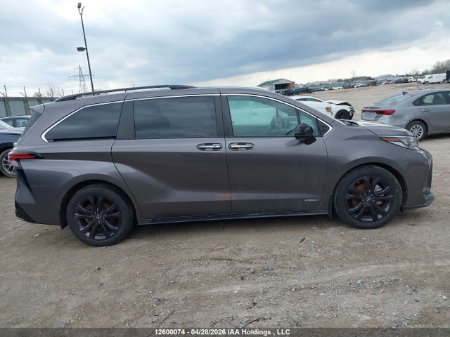 12600074 :رقم المزاد ، 5TDGRKEC7MS007260 vin ، 2021 Toyota Sienna Le/xle/xse/limited/platinum مزاد بيع