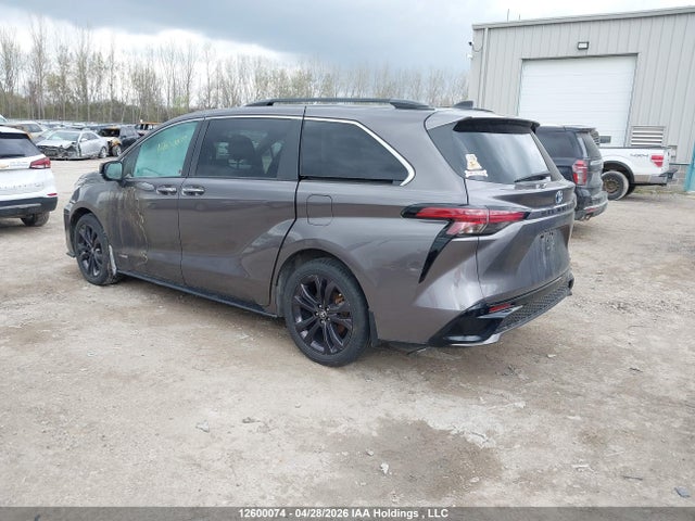 12600074 :رقم المزاد ، 5TDGRKEC7MS007260 vin ، 2021 Toyota Sienna Le/xle/xse/limited/platinum مزاد بيع