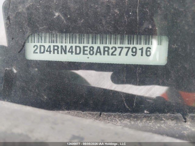 Продаж на аукціоні авто 2010 Dodge Grand Caravan Se, vin: 2D4RN4DE8AR277916, номер лоту: 12600077