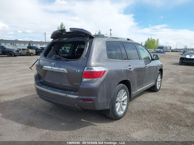 12600240 :رقم المزاد ، JTEDC3EH3D2011170 vin ، 2013 Toyota Highlander Hybrid Limited مزاد بيع