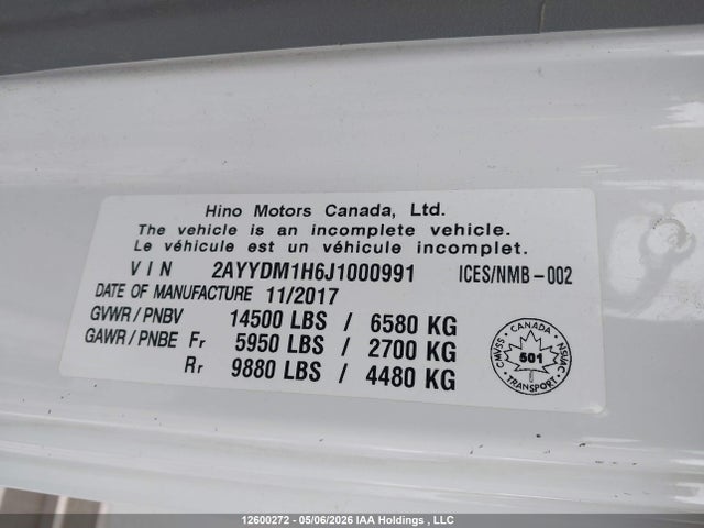 Hino 155 2018 2AYYDM1H6J1000991 Image 18