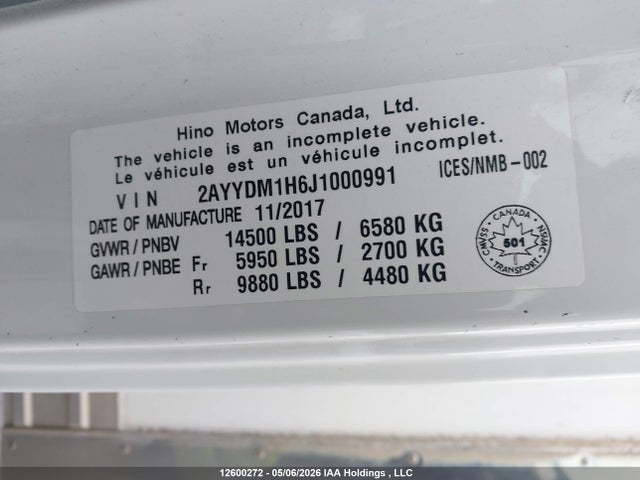 Hino 155 2018 2AYYDM1H6J1000991 Image 19