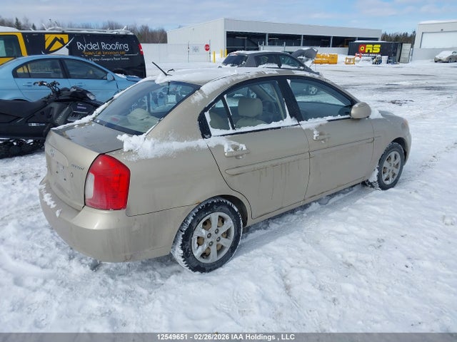 Продаж на аукціоні авто 2008 Hyundai Accent Gl/gls/l, vin: KMHCN45C08U246135, номер лоту: 12549651