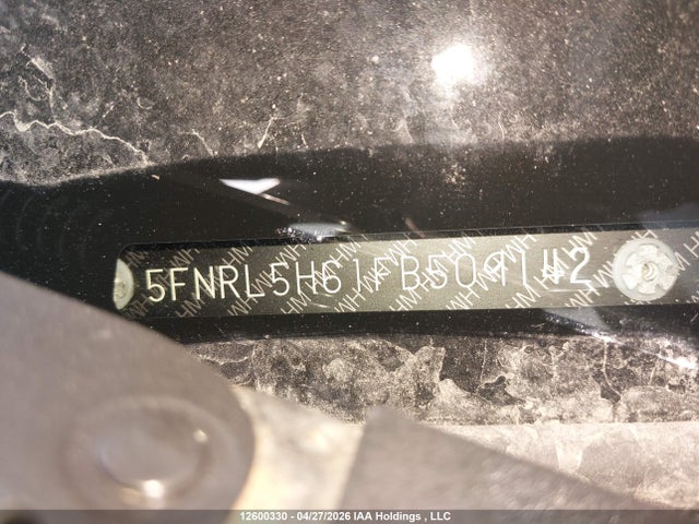 5FNRL5H61FB509142 Honda Odyssey Ex-l