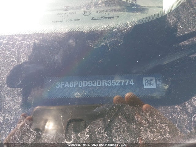 Aukcja sprzedaży 2013 Ford Fusion Titanium, vin: 3FA6P0D93DR352774, numer aukcji: 12600346