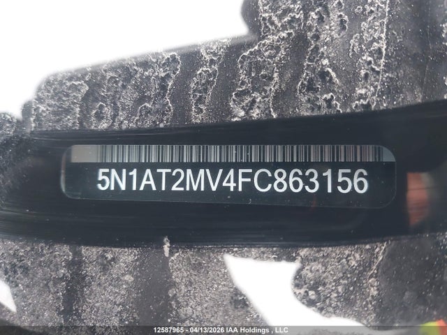 2015 Nissan Rogue მანქანა იყიდება აუქციონზე, vin: 5N1AT2MV4FC863156, აუქციონის ნომერი: 12587965
