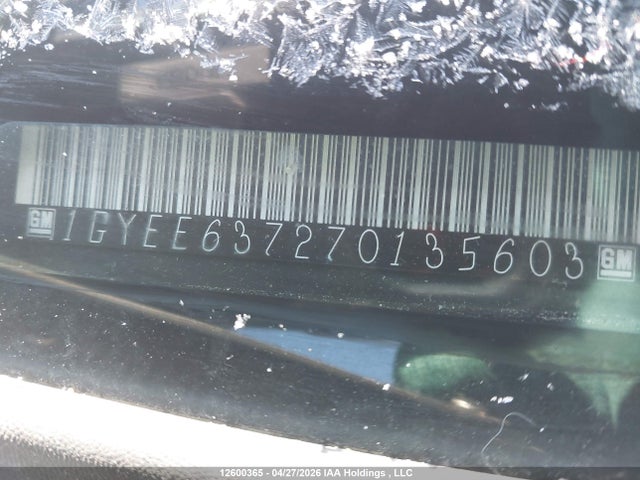 Aukcja sprzedaży 2007 Cadillac Srx, vin: 1GYEE637270135603, numer aukcji: 12600365
