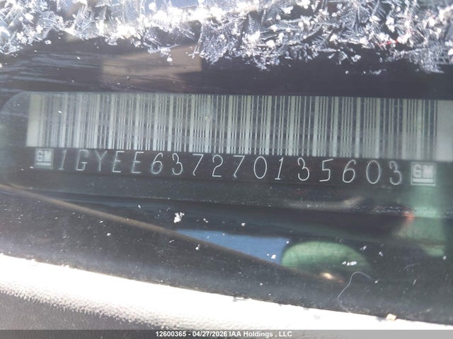Aukcja sprzedaży 2007 Cadillac Srx, vin: 1GYEE637270135603, numer aukcji: 12600365
