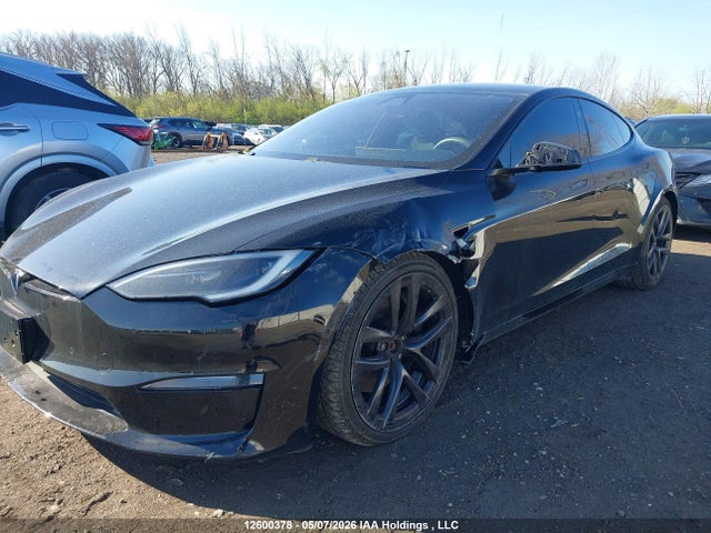2022 Tesla Model S მანქანა იყიდება აუქციონზე, vin: 5YJSA1E5XNF485529, აუქციონის ნომერი: 12600378