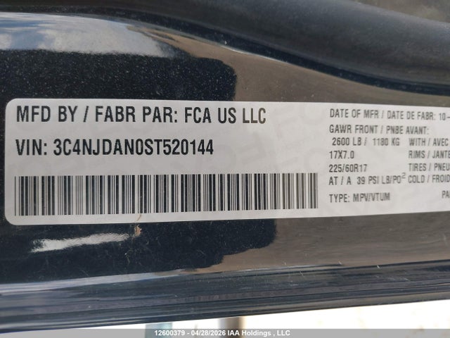 Jeep Compass Sport 2025 3C4NJDAN0ST520144 Image 9