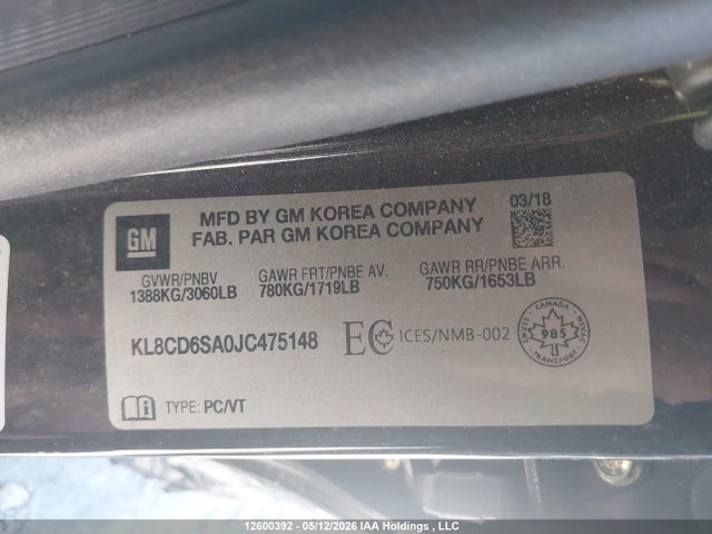 Chevrolet Spark 2018 KL8CD6SA0JC475148 Image 16