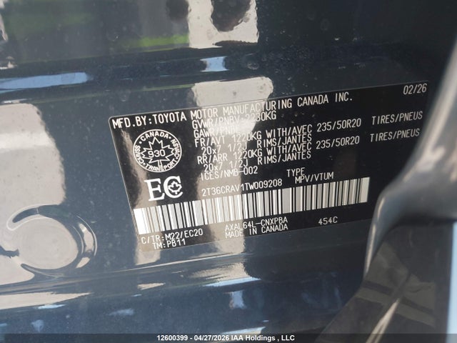 Toyota RAV4 XSE 2026 2T36CRAV1TW009208 Image 9