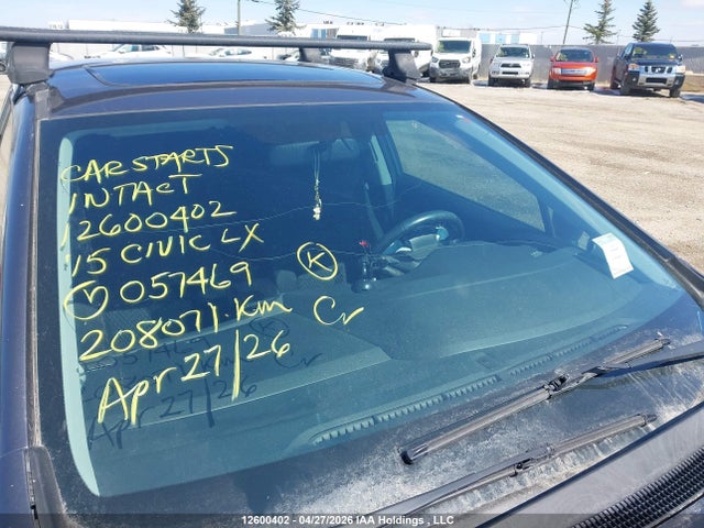 12600402 :رقم المزاد ، 2HGFB2F54FH057469 vin ، 2015 Honda Civic Lx مزاد بيع