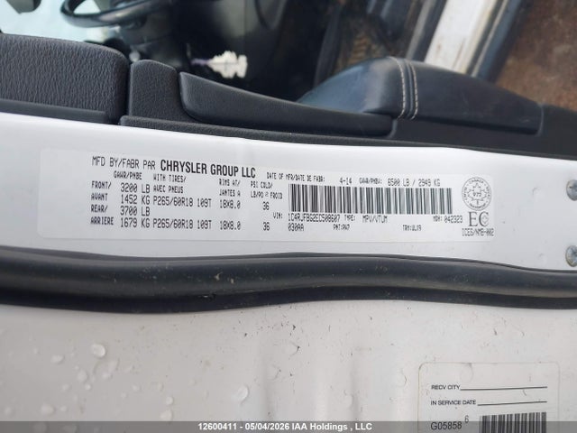 12600411 :رقم المزاد ، 1C4RJFBG2EC508607 vin ، 2014 Jeep Grand Cherokee Limited مزاد بيع