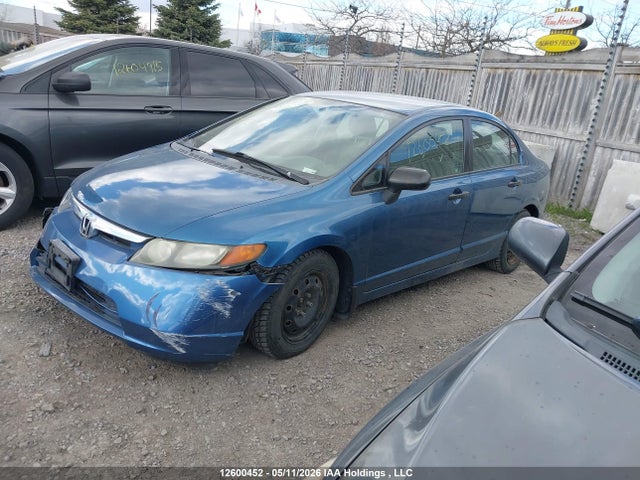 Продажа на аукционе авто 2008 Honda Civic Dx-g, vin: 2HGFA16478H007205, номер лота: 12600452