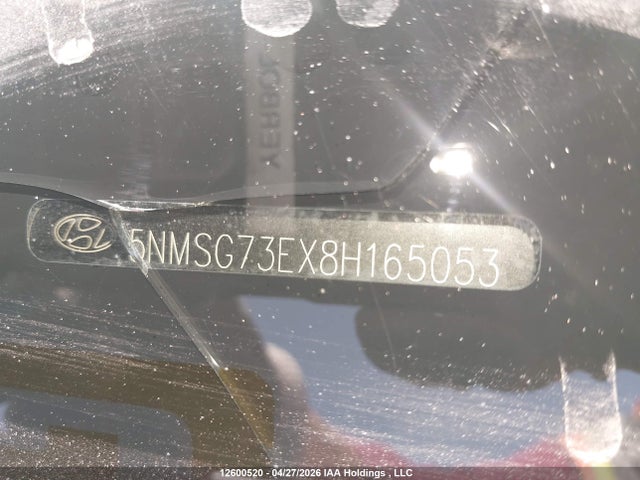 2008 Hyundai Santa Fe Gl მანქანა იყიდება აუქციონზე, vin: 5NMSG73EX8H165053, აუქციონის ნომერი: 12600520
