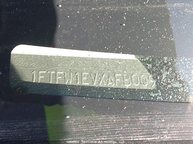12600532 :رقم المزاد ، 1FTFW1EVXAFB00950 vin ، 2010 Ford F150 Supercrew مزاد بيع