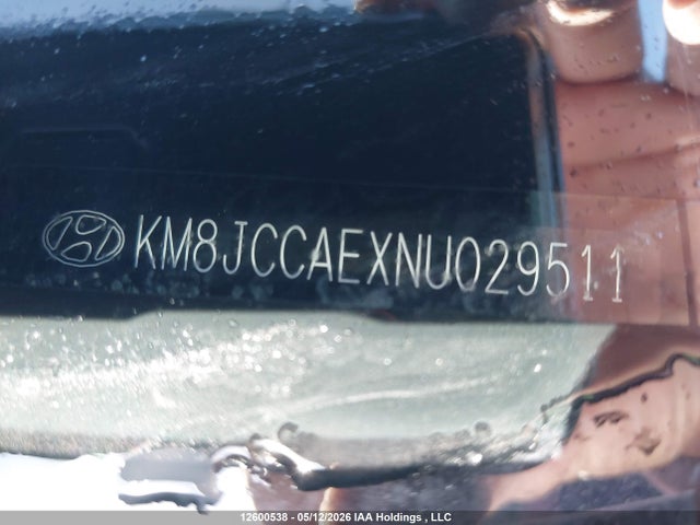 2022 Hyundai Tucson Sel მანქანა იყიდება აუქციონზე, vin: KM8JCCAEXNU029511, აუქციონის ნომერი: 12600538