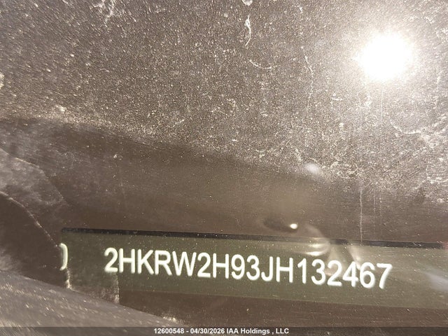 12600548 :رقم المزاد ، 2HKRW2H93JH132467 vin ، 2018 Honda Cr-v Touring مزاد بيع