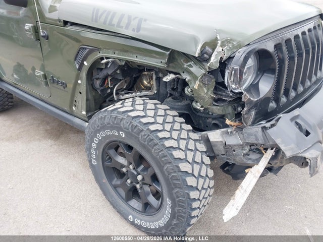 2022 Jeep Wrangler Willys მანქანა იყიდება აუქციონზე, vin: 1C4HJXAG1NW202130, აუქციონის ნომერი: 12600550