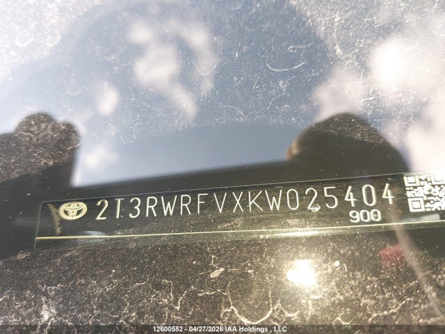 Продаж на аукціоні авто 2019 Toyota Rav4 Xle/xse, vin: 2T3RWRFVXKW025404, номер лоту: 12600552