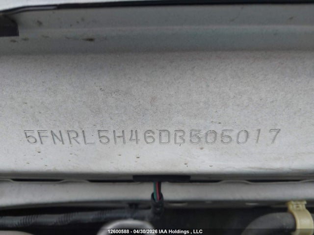 Aukcja sprzedaży 2013 Honda Odyssey Ex, vin: 5FNRL5H46DB505017, numer aukcji: 12600588