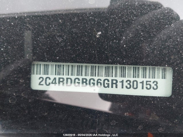 Aukcja sprzedaży 2016 Dodge Grand Caravan Se, vin: 2C4RDGBG6GR130153, numer aukcji: 12600618