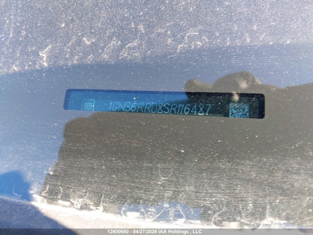 Aukcja sprzedaży 2025 Chevrolet Tahoe K1500 Rst, vin: 1GNS6RRD8SR116487, numer aukcji: 12600660