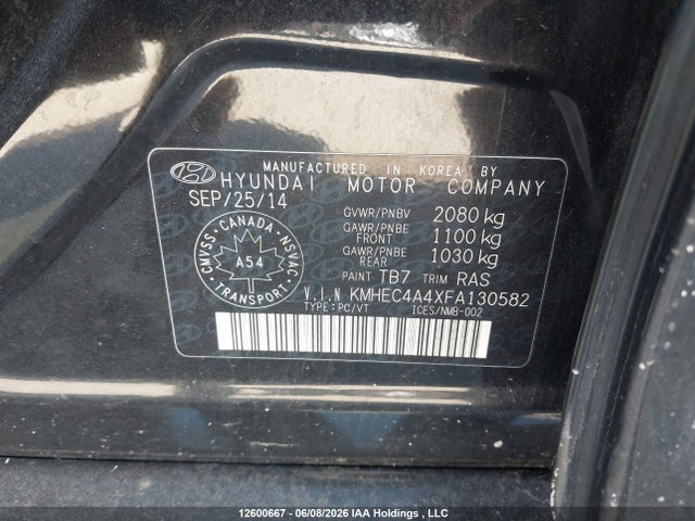 KMHEC4A4XFA130582 Hyundai Sonata Hybrid Limited