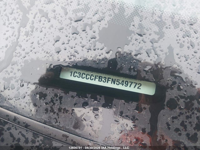 12600791 :رقم المزاد ، 1C3CCCFB3FN549772 vin ، 2015 Chrysler 200 Lx مزاد بيع