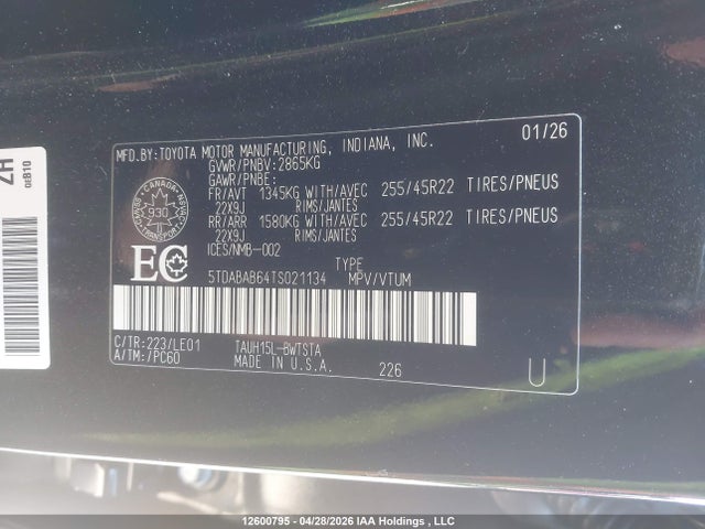 Lexus Tx 500h 2026 5TDABAB64TS021134 Image 18
