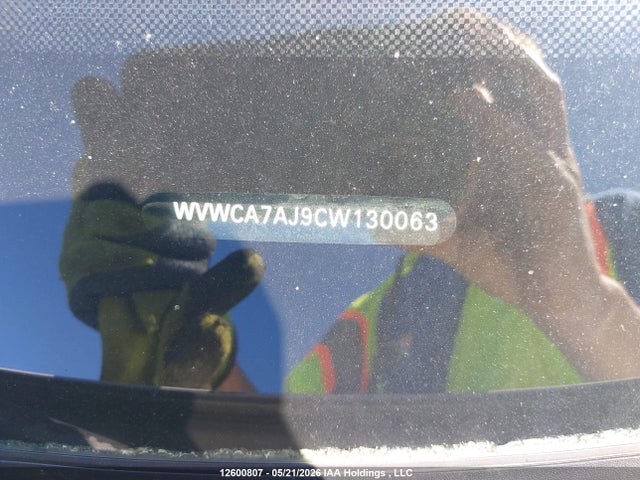 2012 Volkswagen Golf მანქანა იყიდება აუქციონზე, vin: WVWCA7AJ9CW130063, აუქციონის ნომერი: 12600807