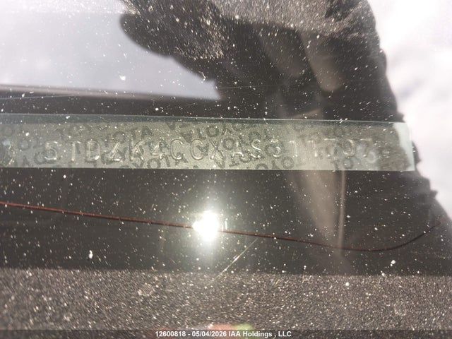 Aukcja sprzedaży 2010 Toyota Sienna Ce, vin: 5TDZK4CCXAS311707, numer aukcji: 12600818