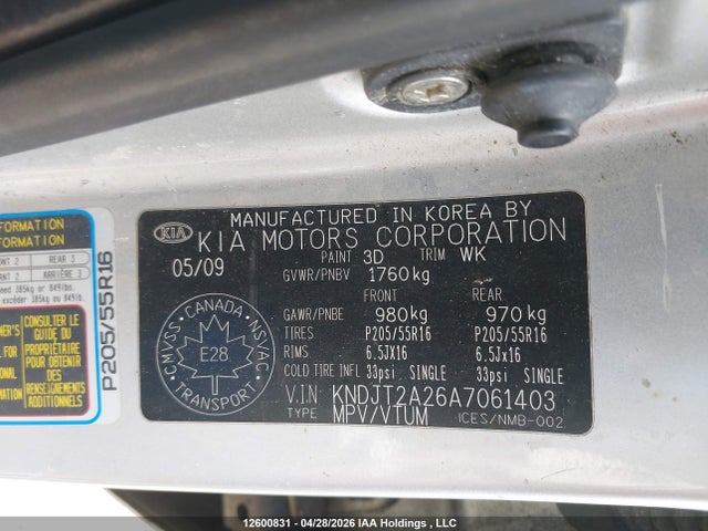 Продаж на аукціоні авто 2010 Kia Soul, vin: KNDJT2A26A7061403, номер лоту: 12600831