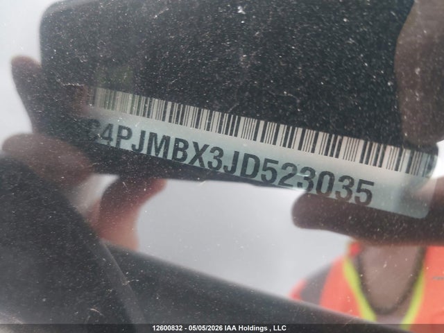 12600832 :رقم المزاد ، 1C4PJMBX3JD523035 vin ، 2018 Jeep Cherokee مزاد بيع
